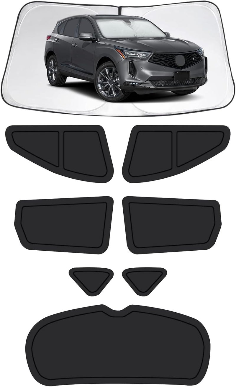 FSHAANY'S Car Window Shades for Acura RDX 2019-2026, Full Car Window Covers for Privacy, Sunshades for RDX Front Rear Windshield Side Windows to Block UV and Protect Privacy(8pcs) - Image 1